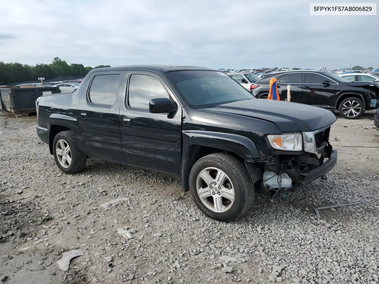 2010 Honda Ridgeline Rtl VIN: 5FPYK1F57AB006829 Lot: 56051185