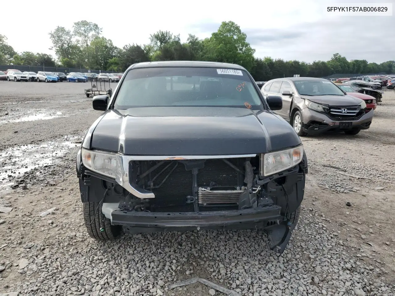 2010 Honda Ridgeline Rtl VIN: 5FPYK1F57AB006829 Lot: 56051185