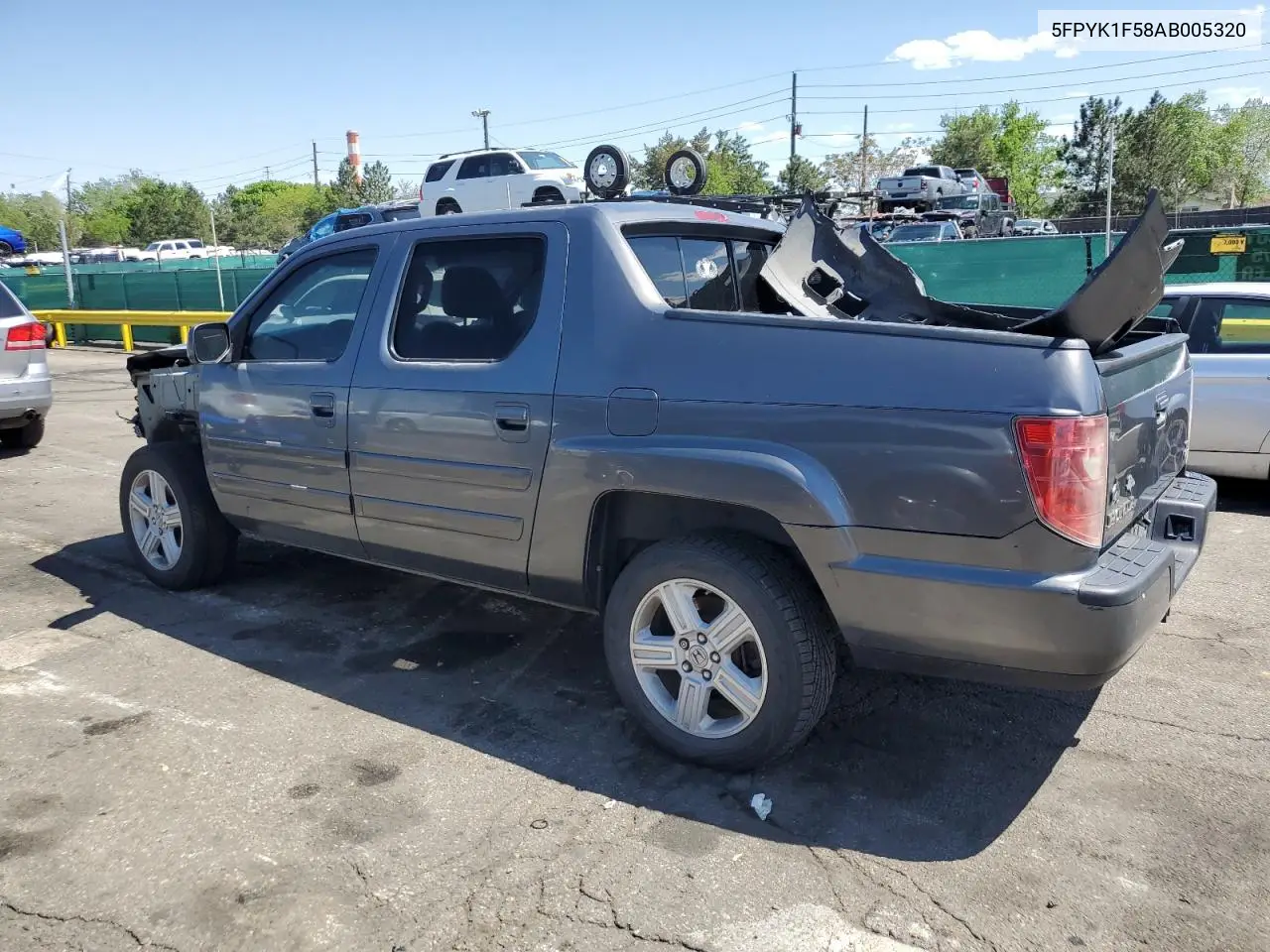 2010 Honda Ridgeline Rtl VIN: 5FPYK1F58AB005320 Lot: 56564195