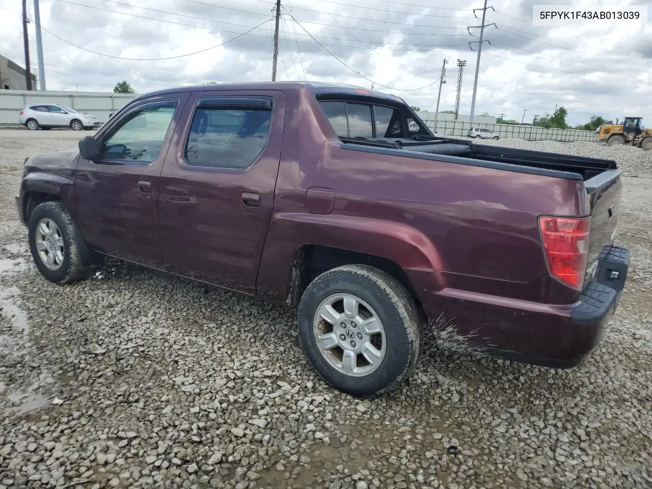 2010 Honda Ridgeline Rts VIN: 5FPYK1F43AB013039 Lot: 56731785