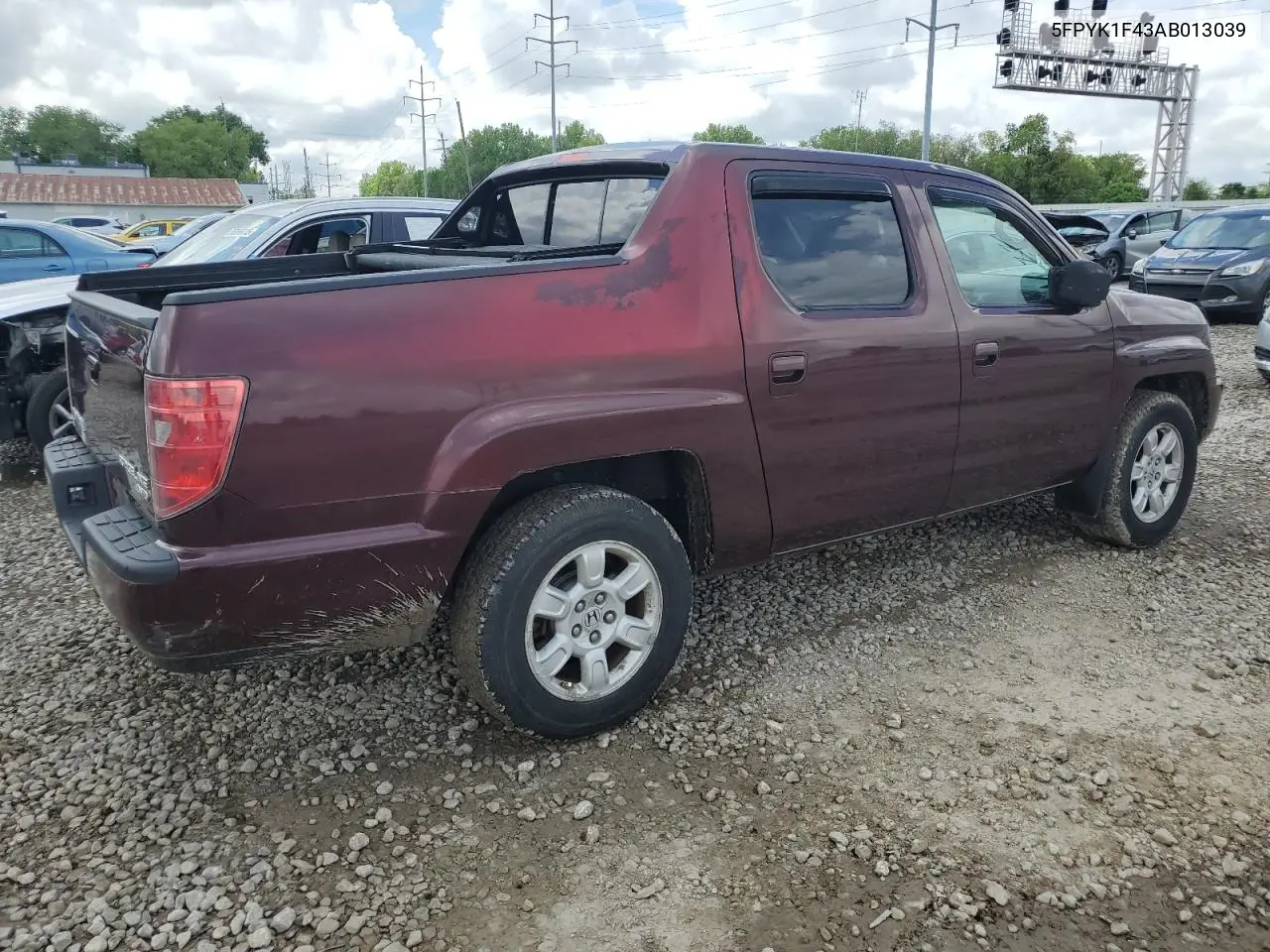 2010 Honda Ridgeline Rts VIN: 5FPYK1F43AB013039 Lot: 56731785
