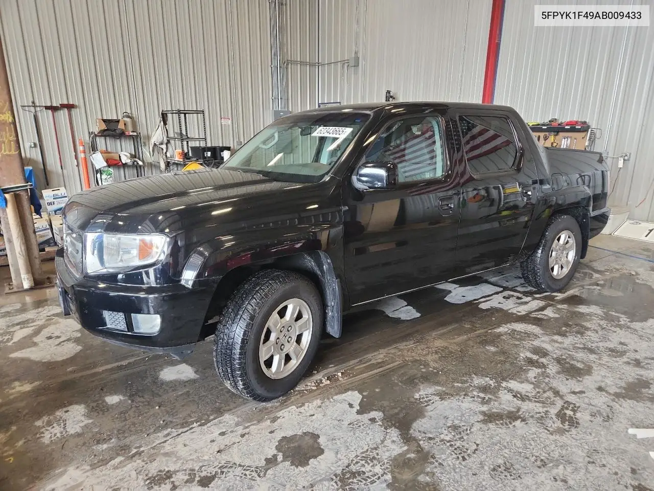 2010 Honda Ridgeline Rts VIN: 5FPYK1F49AB009433 Lot: 62343665