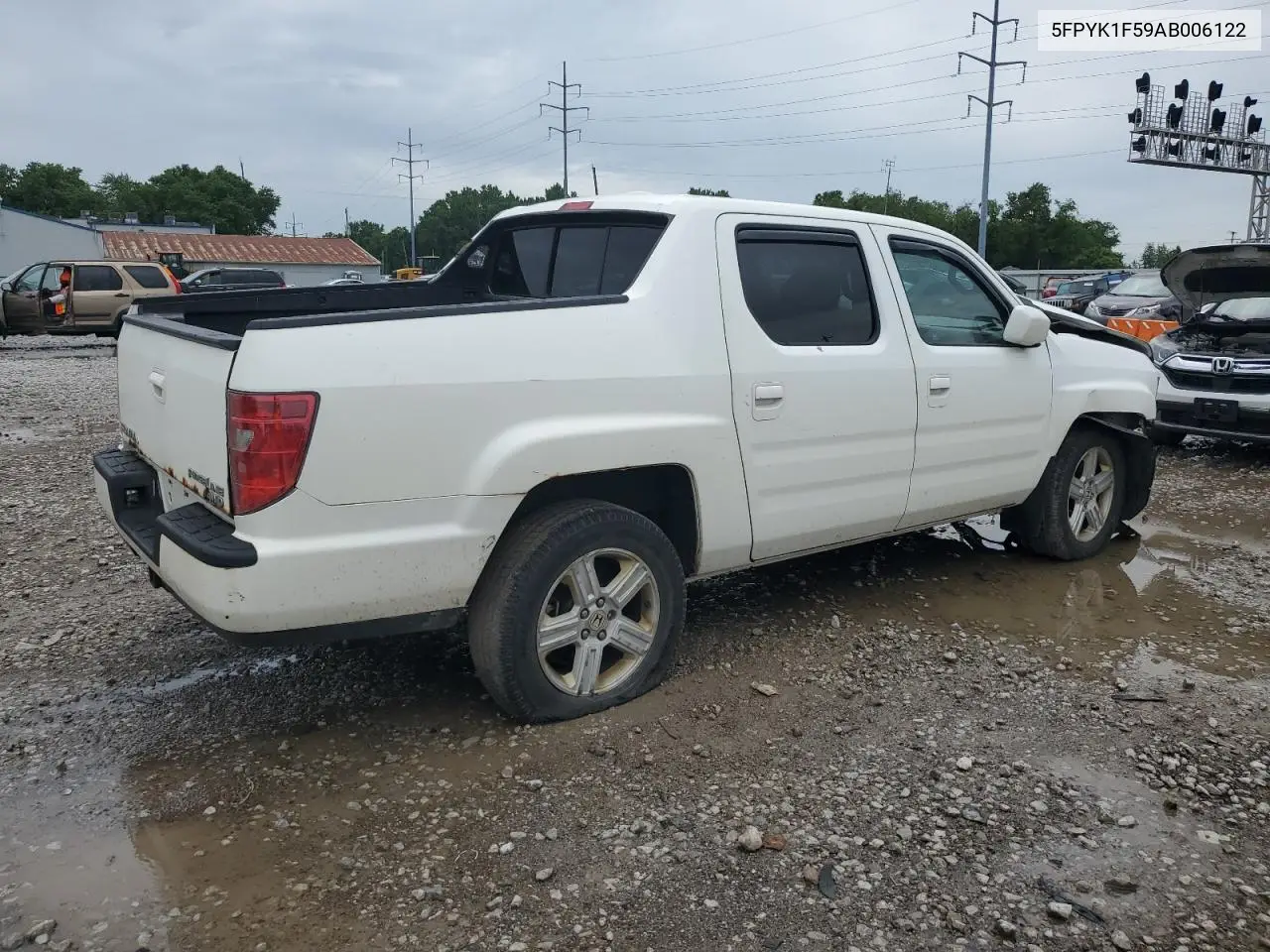 2010 Honda Ridgeline Rtl VIN: 5FPYK1F59AB006122 Lot: 63238865