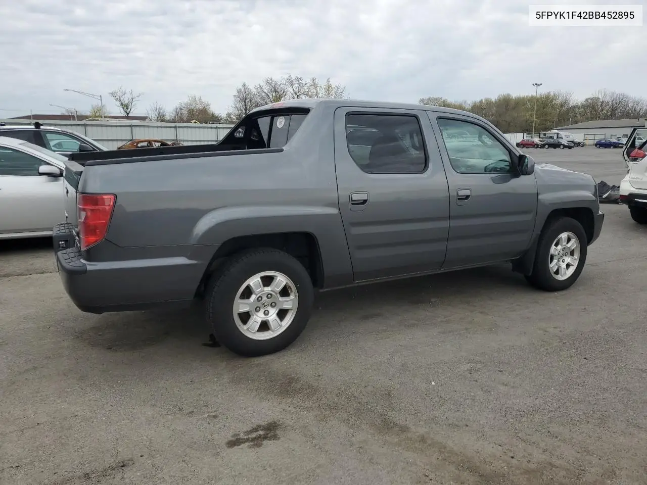 2011 Honda Ridgeline Rts VIN: 5FPYK1F42BB452895 Lot: 52960125