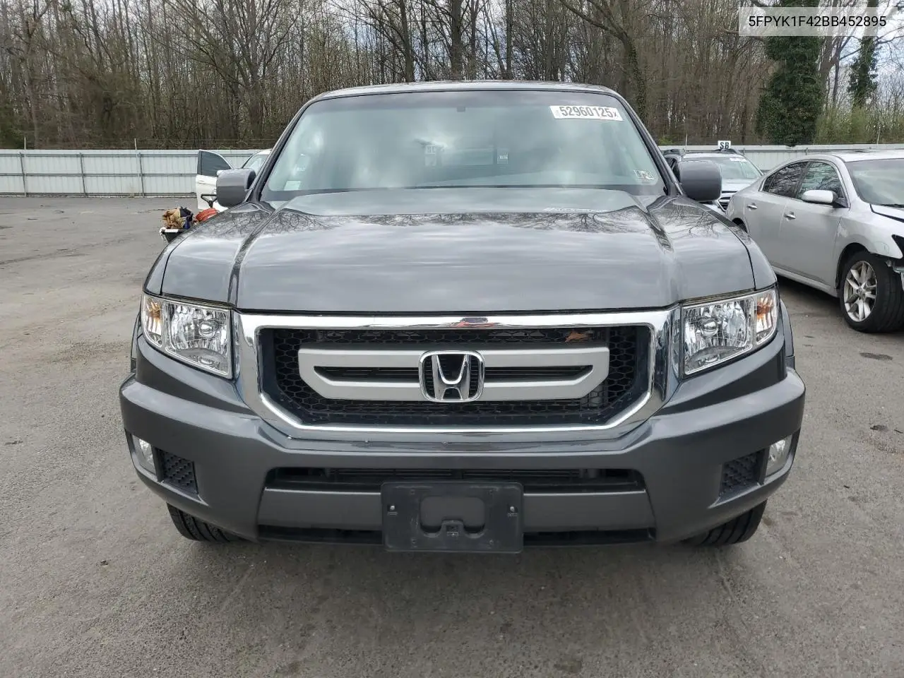 2011 Honda Ridgeline Rts VIN: 5FPYK1F42BB452895 Lot: 52960125