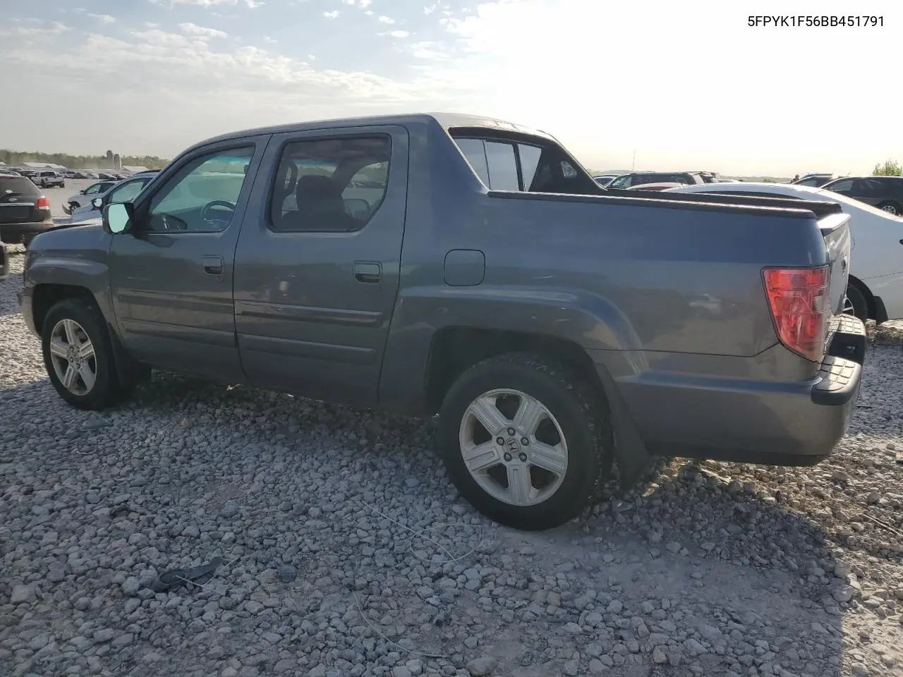 2011 Honda Ridgeline Rtl VIN: 5FPYK1F56BB451791 Lot: 55662905