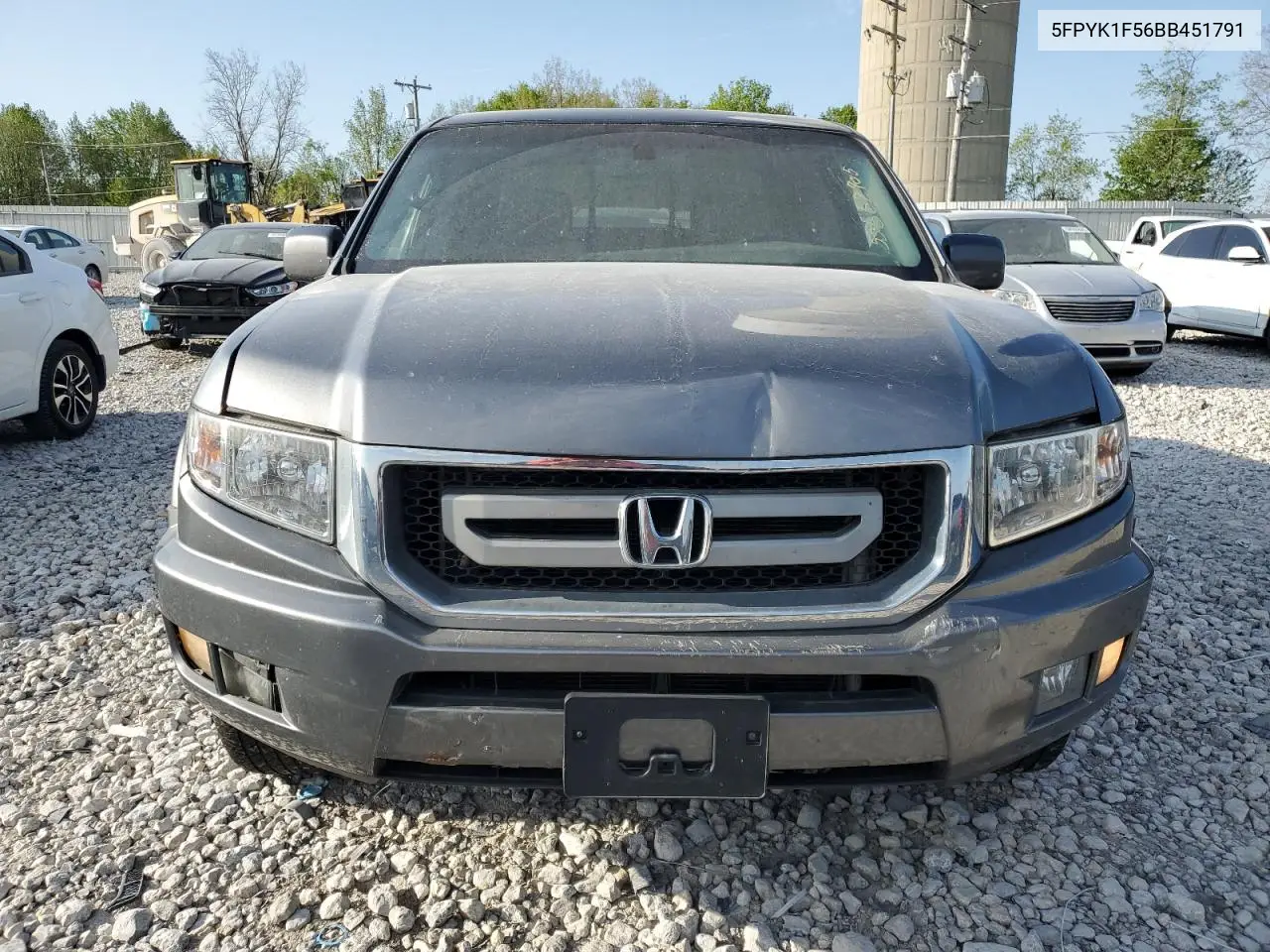 2011 Honda Ridgeline Rtl VIN: 5FPYK1F56BB451791 Lot: 55662905