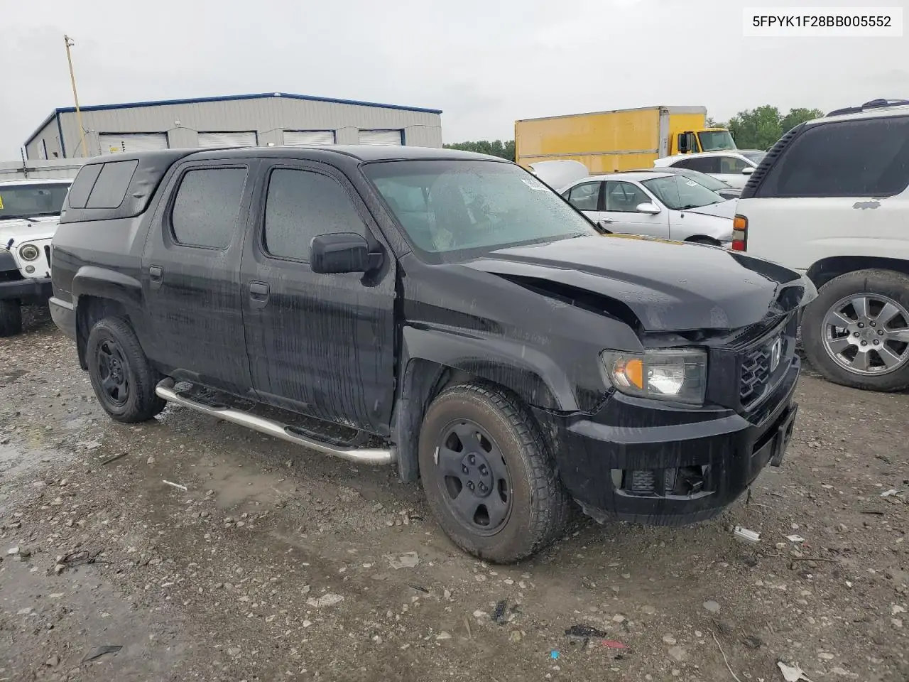 2011 Honda Ridgeline Rt VIN: 5FPYK1F28BB005552 Lot: 56646385