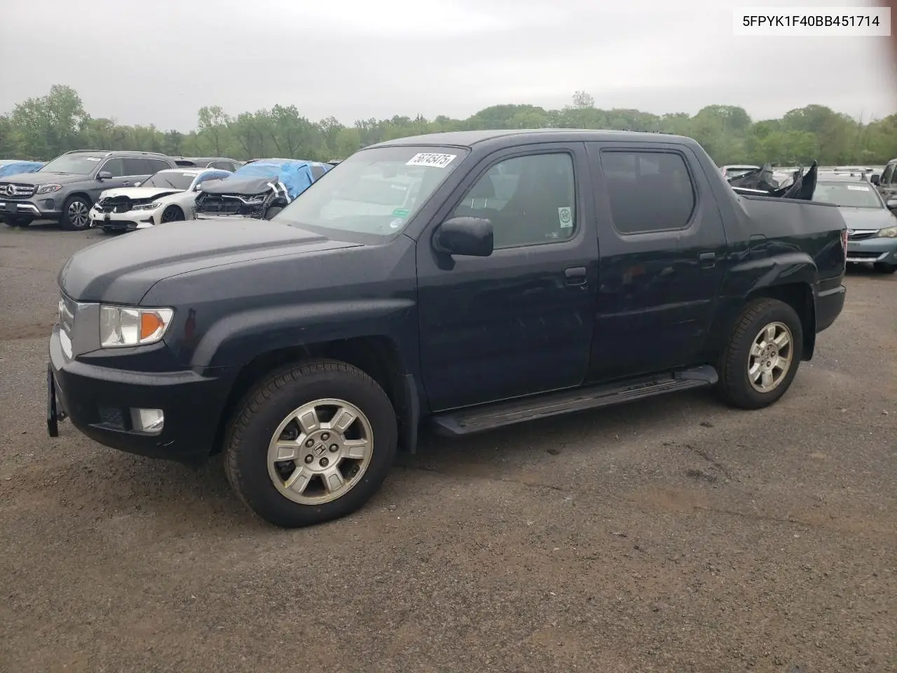 2011 Honda Ridgeline Rts VIN: 5FPYK1F40BB451714 Lot: 56745475