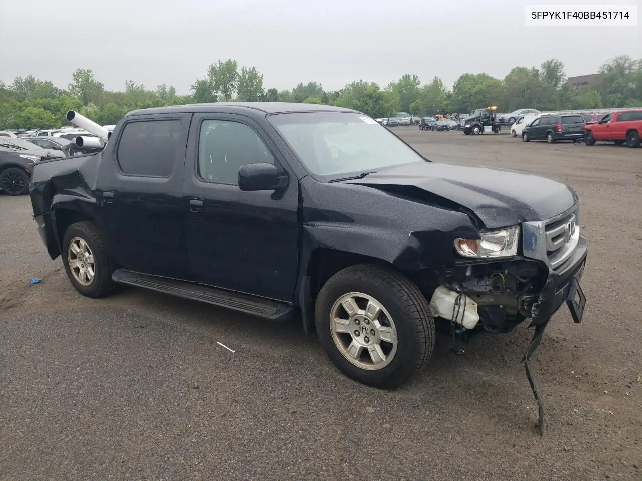 2011 Honda Ridgeline Rts VIN: 5FPYK1F40BB451714 Lot: 56745475