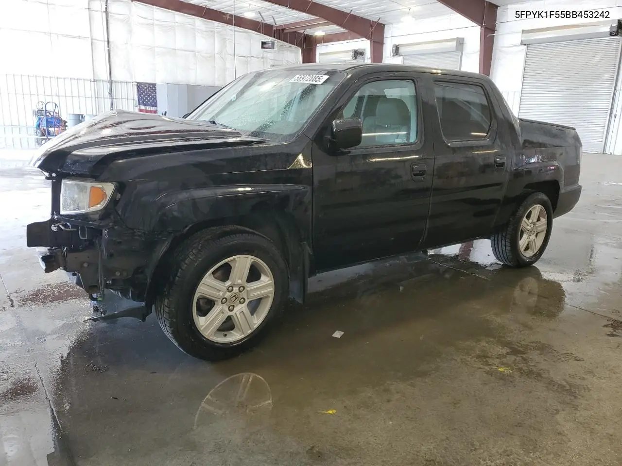2011 Honda Ridgeline Rtl VIN: 5FPYK1F55BB453242 Lot: 56972085