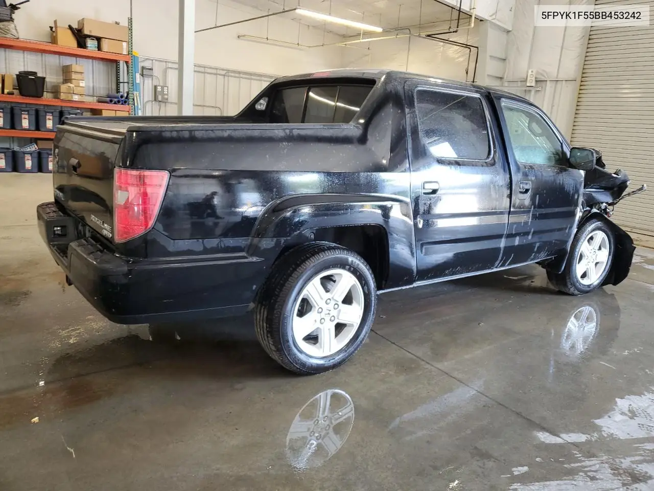 2011 Honda Ridgeline Rtl VIN: 5FPYK1F55BB453242 Lot: 56972085