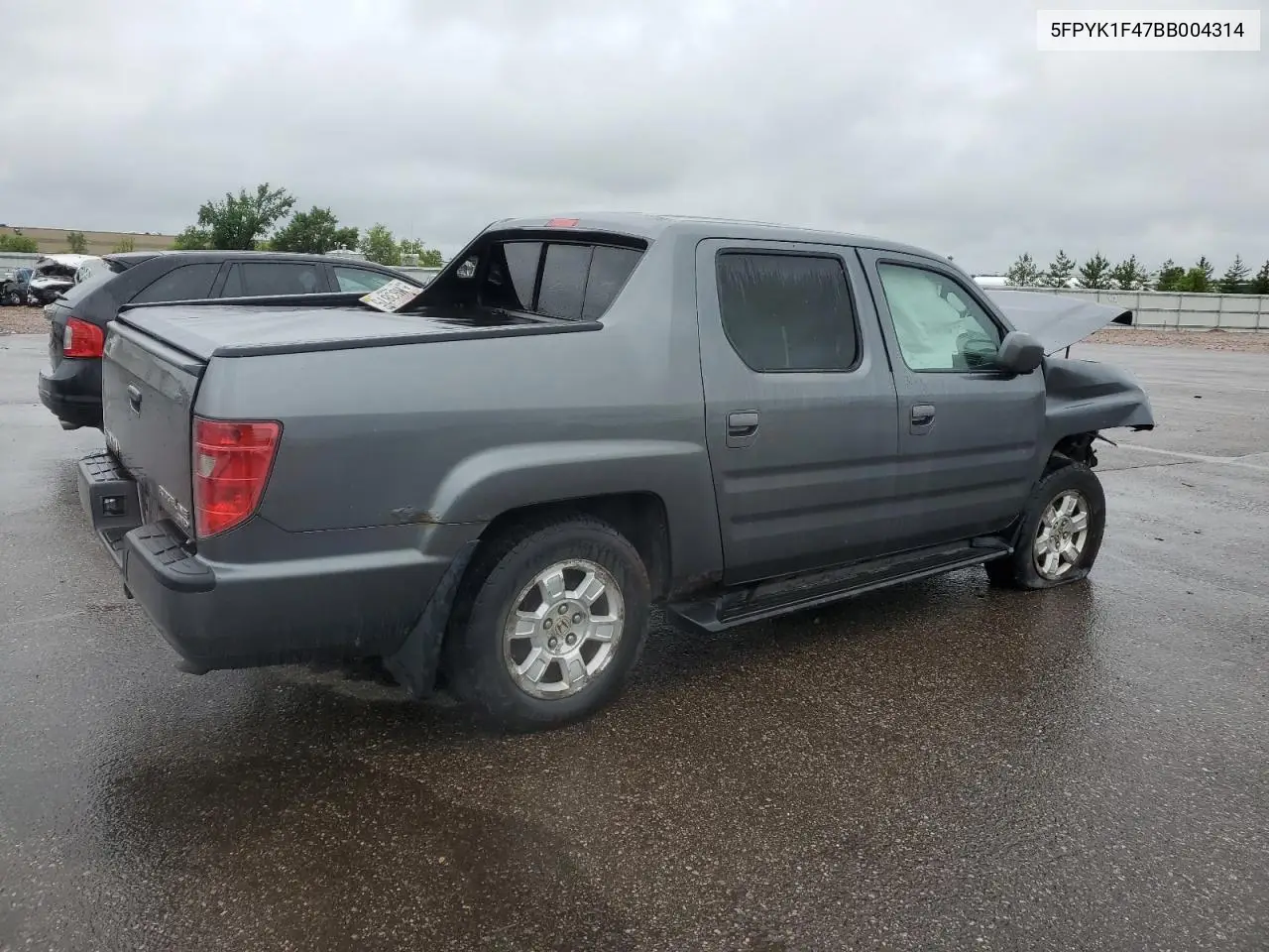 2011 Honda Ridgeline Rts VIN: 5FPYK1F47BB004314 Lot: 62316965