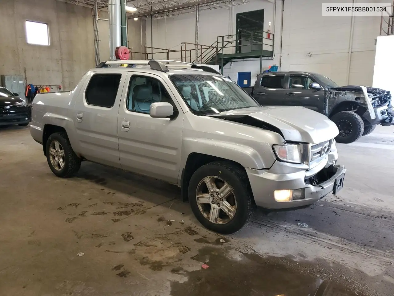 2011 Honda Ridgeline Rtl VIN: 5FPYK1F55BB001534 Lot: 62763095
