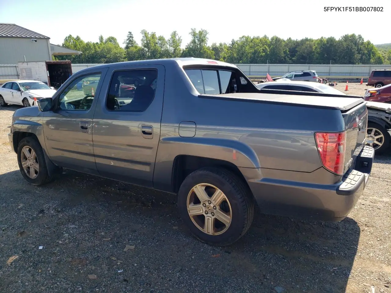 2011 Honda Ridgeline Rtl VIN: 5FPYK1F51BB007802 Lot: 63261935