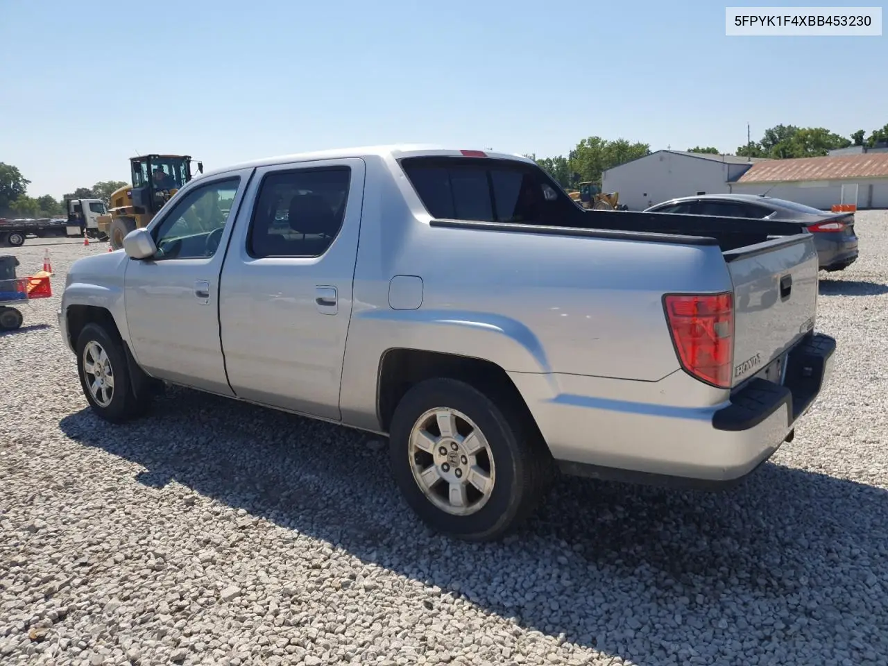 2011 Honda Ridgeline Rts VIN: 5FPYK1F4XBB453230 Lot: 66064025