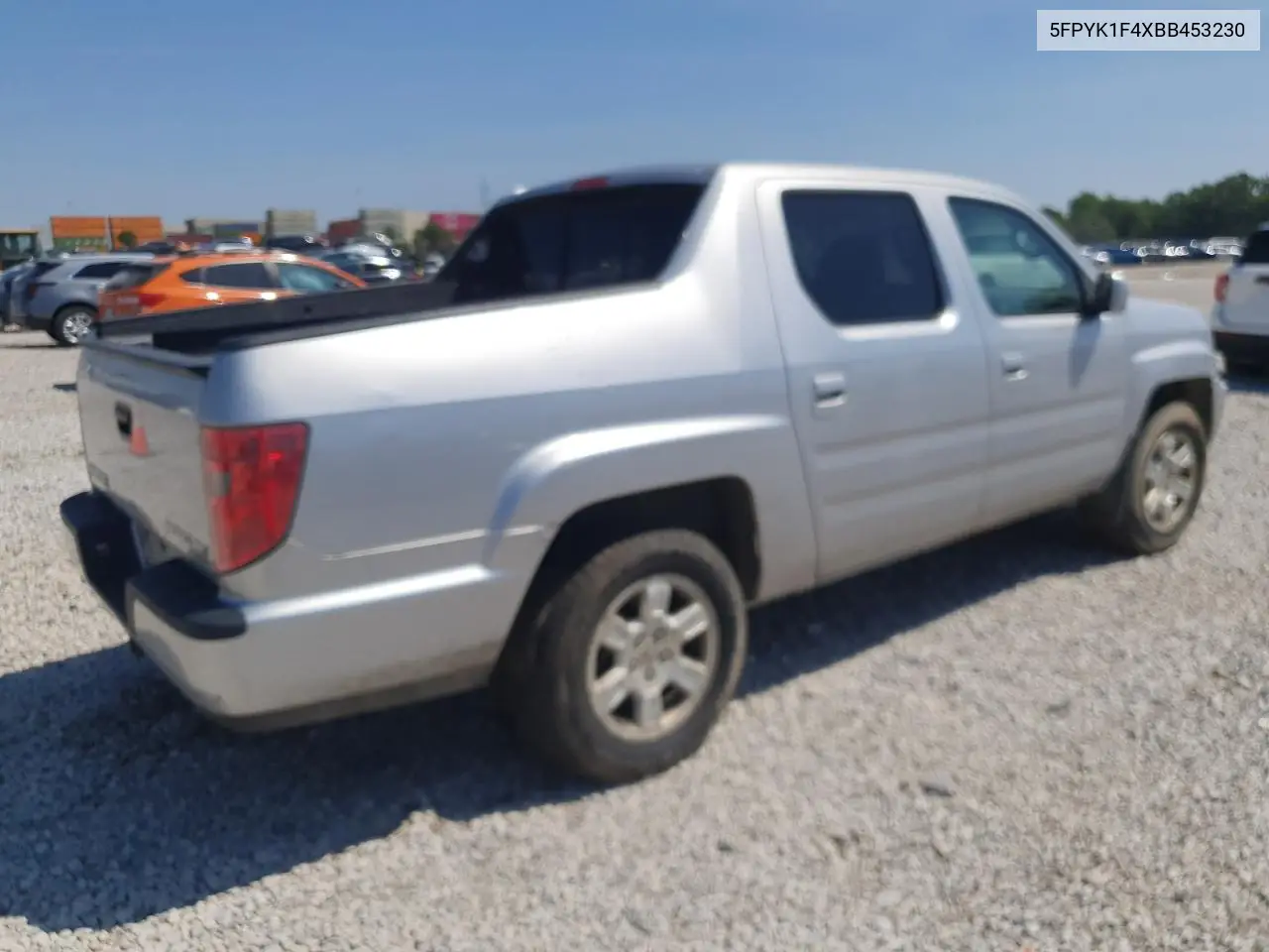2011 Honda Ridgeline Rts VIN: 5FPYK1F4XBB453230 Lot: 66064025