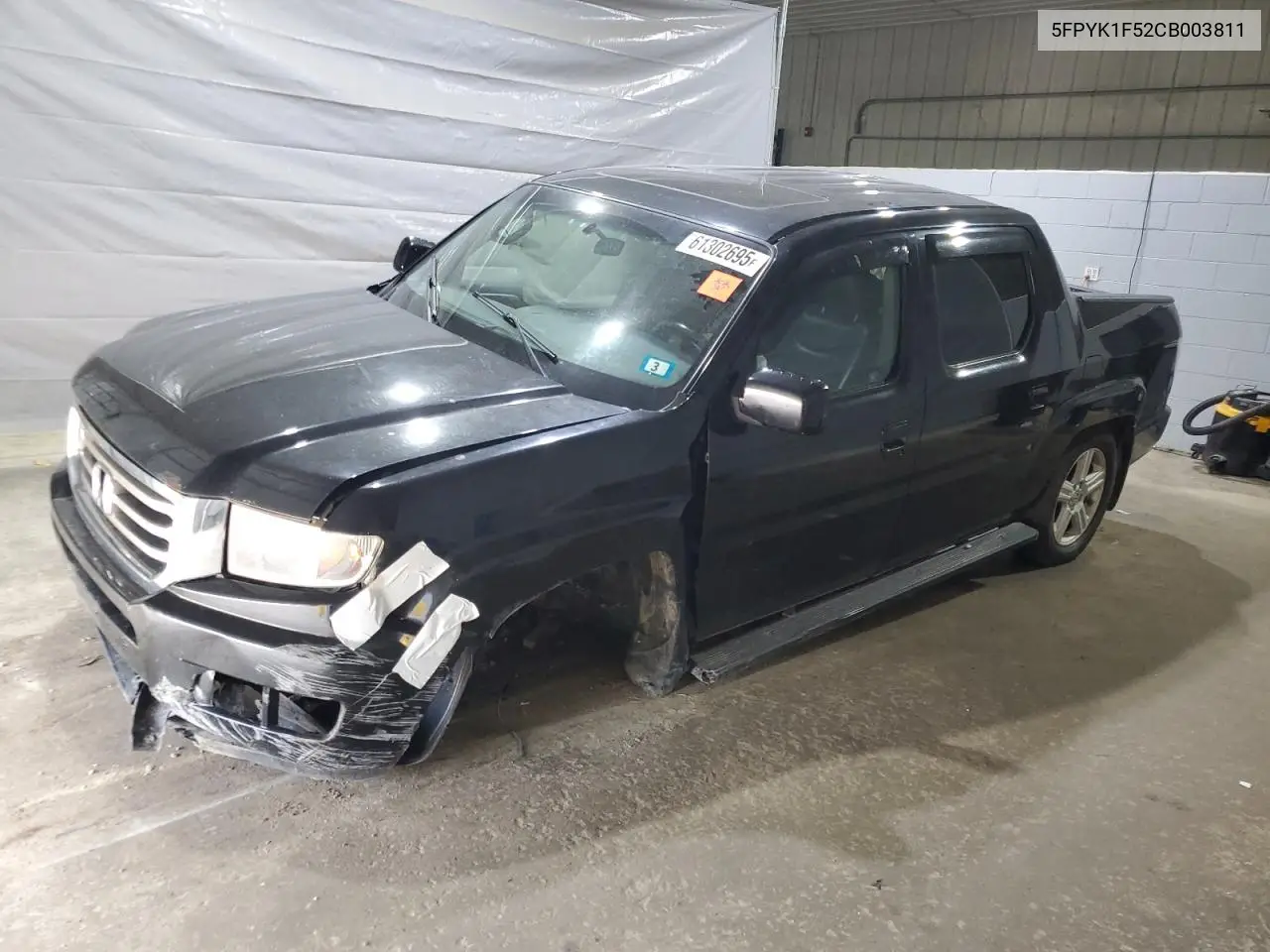 2012 Honda Ridgeline Rtl VIN: 5FPYK1F52CB003811 Lot: 61302695