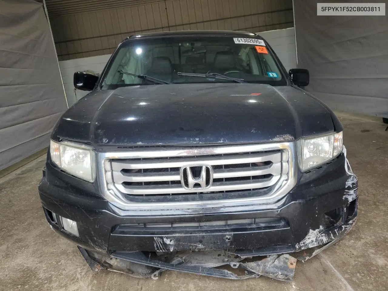 2012 Honda Ridgeline Rtl VIN: 5FPYK1F52CB003811 Lot: 61302695