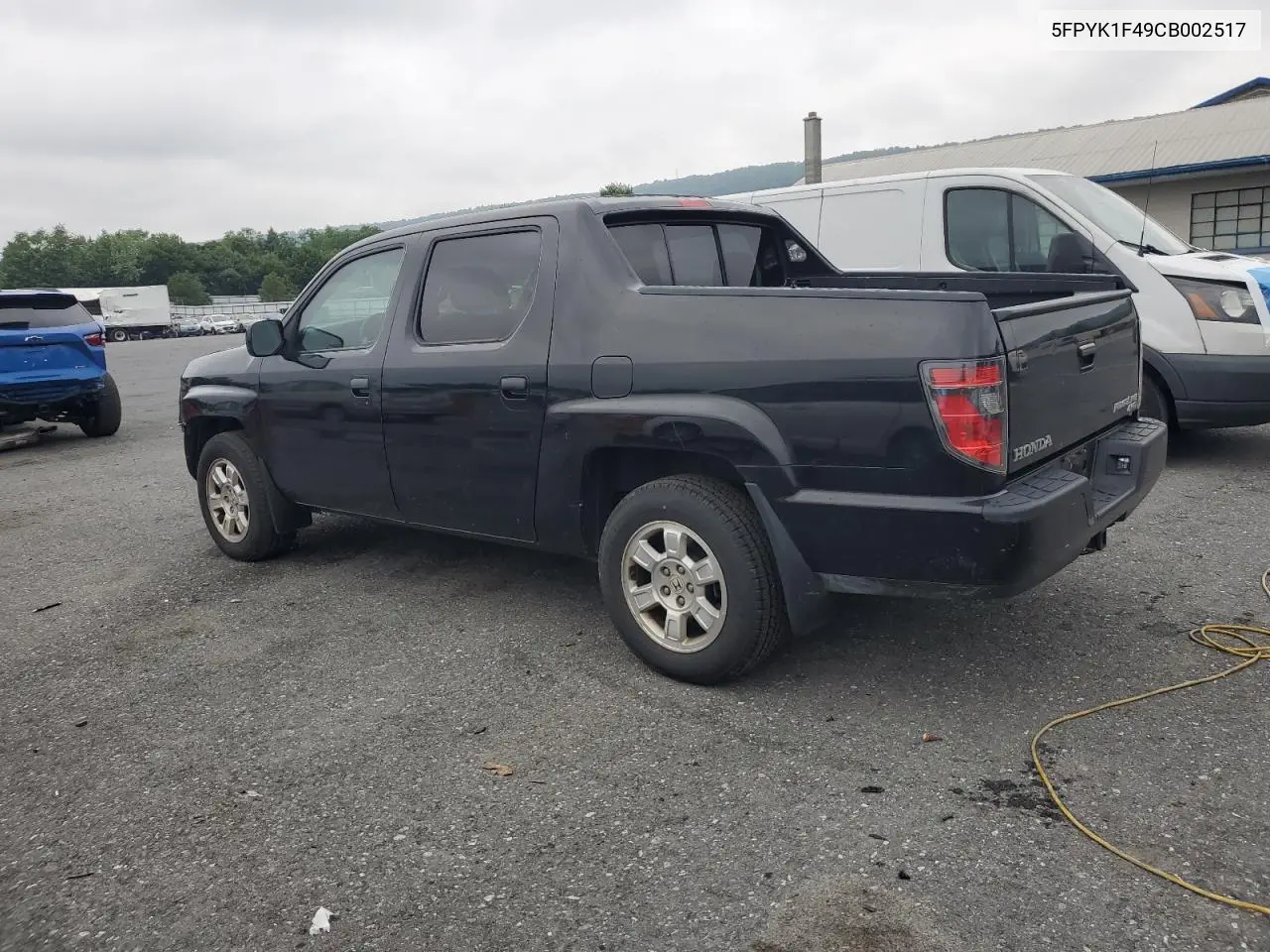 2012 Honda Ridgeline Rts VIN: 5FPYK1F49CB002517 Lot: 62398685