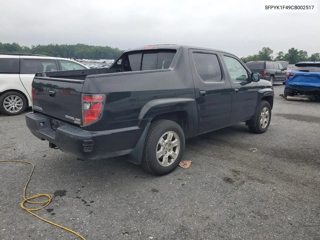 2012 Honda Ridgeline Rts VIN: 5FPYK1F49CB002517 Lot: 62398685