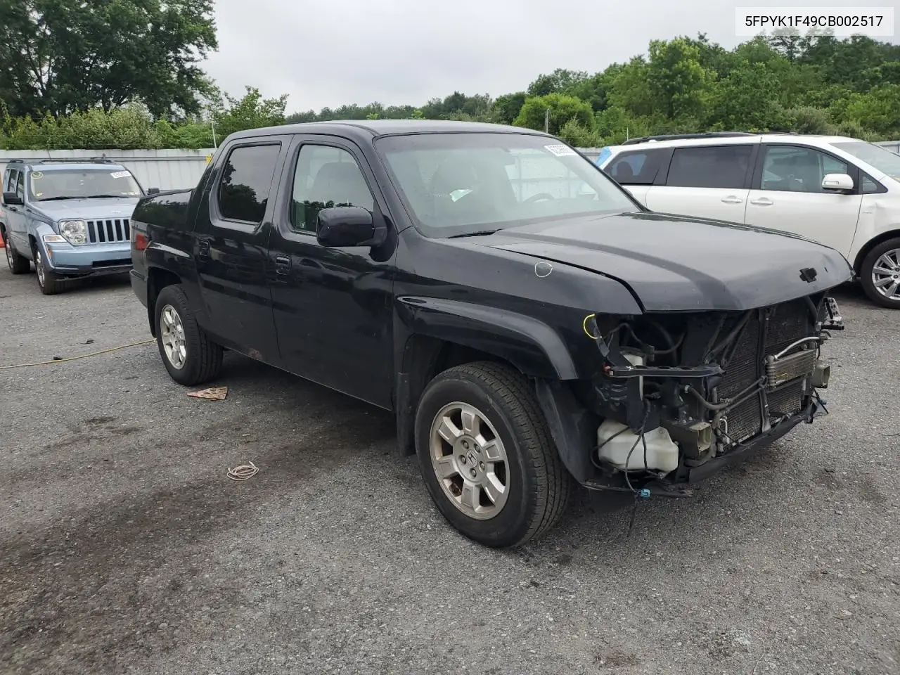 2012 Honda Ridgeline Rts VIN: 5FPYK1F49CB002517 Lot: 62398685