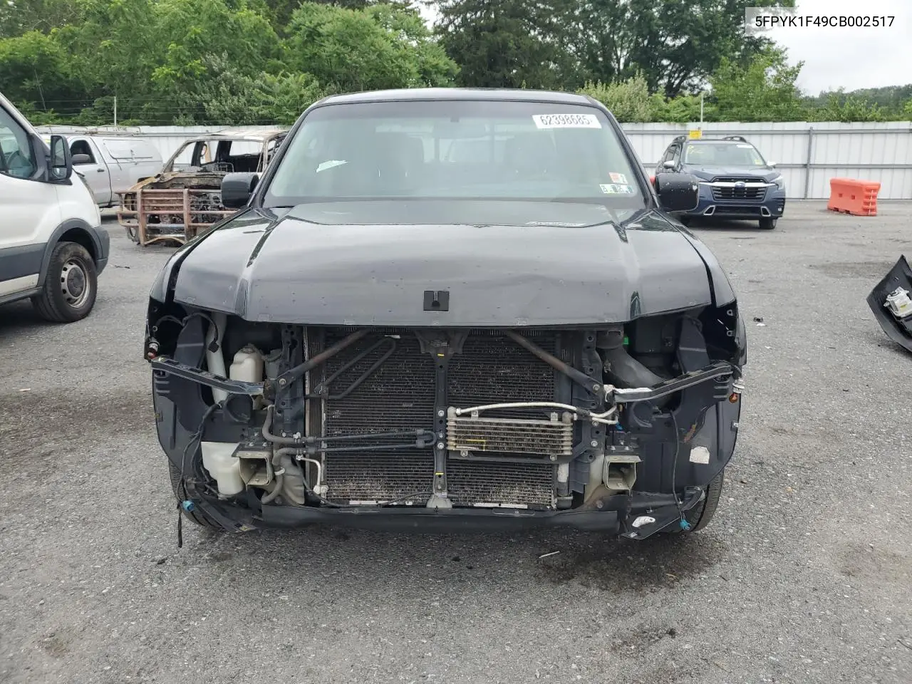 2012 Honda Ridgeline Rts VIN: 5FPYK1F49CB002517 Lot: 62398685