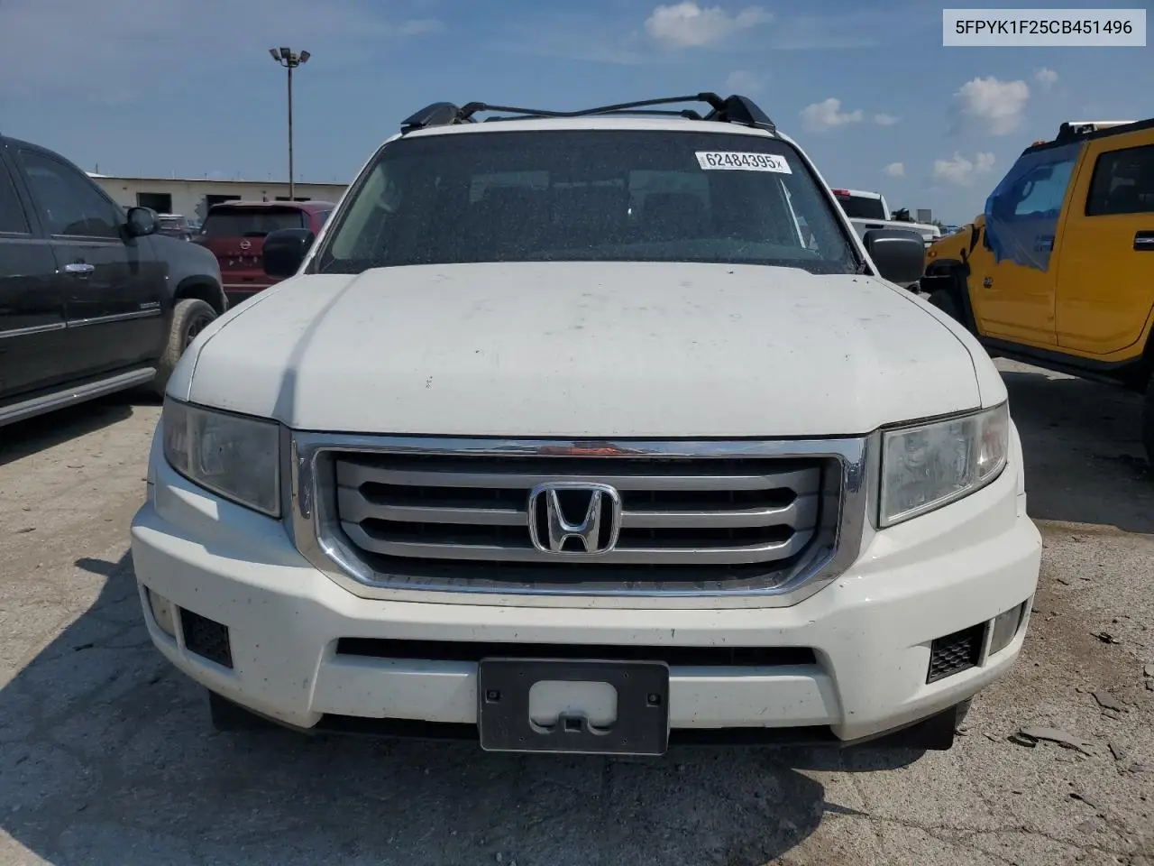 2012 Honda Ridgeline Rt VIN: 5FPYK1F25CB451496 Lot: 62484395