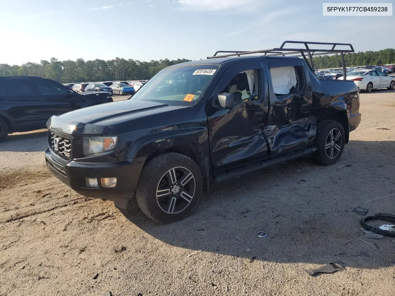 2012 Honda Ridgeline Sport VIN: 5FPYK1F77CB459238 Lot: 62516435