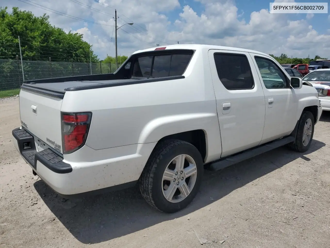 2012 Honda Ridgeline Rtl VIN: 5FPYK1F56CB002709 Lot: 62642495