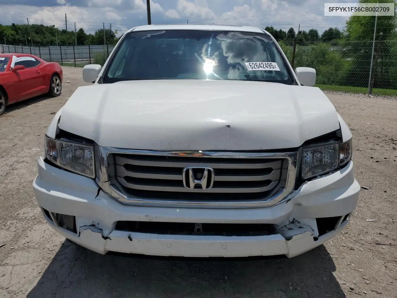 2012 Honda Ridgeline Rtl VIN: 5FPYK1F56CB002709 Lot: 62642495