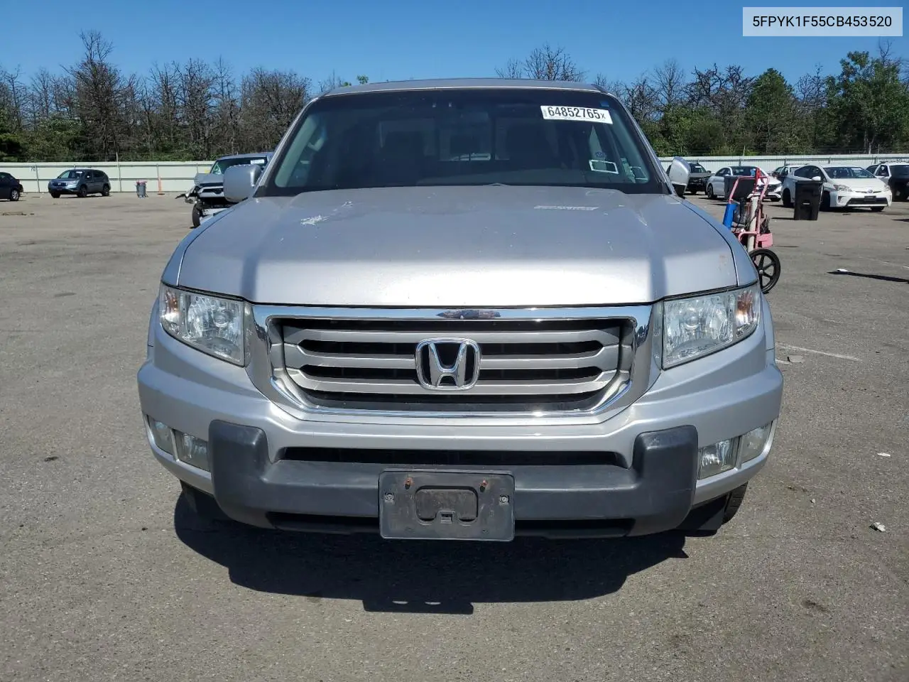 2012 Honda Ridgeline Rtl VIN: 5FPYK1F55CB453520 Lot: 64852765
