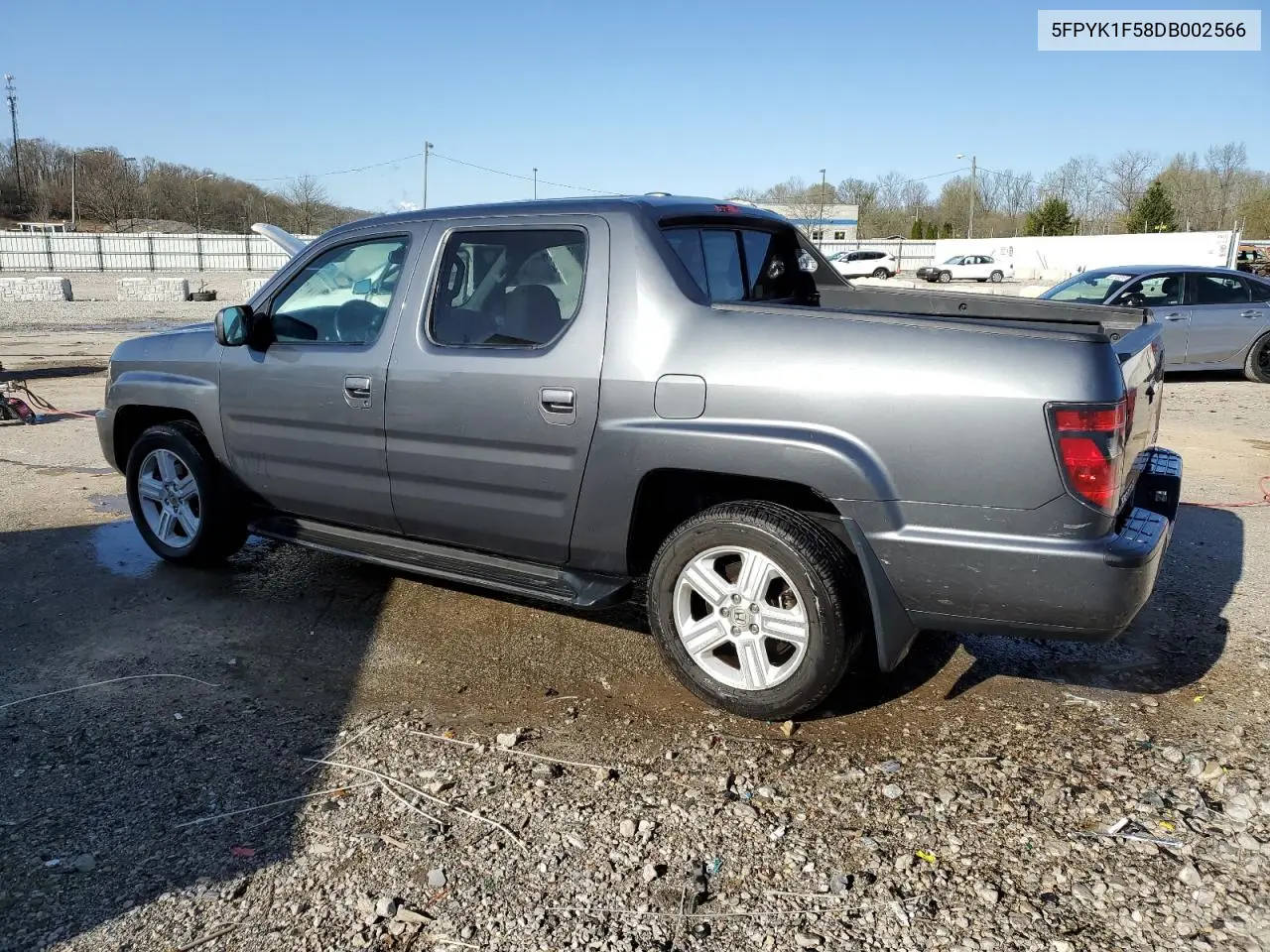 2013 Honda Ridgeline Rtl VIN: 5FPYK1F58DB002566 Lot: 51683215