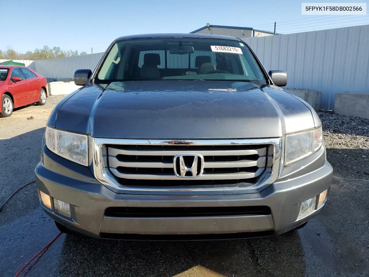 2013 Honda Ridgeline Rtl VIN: 5FPYK1F58DB002566 Lot: 51683215