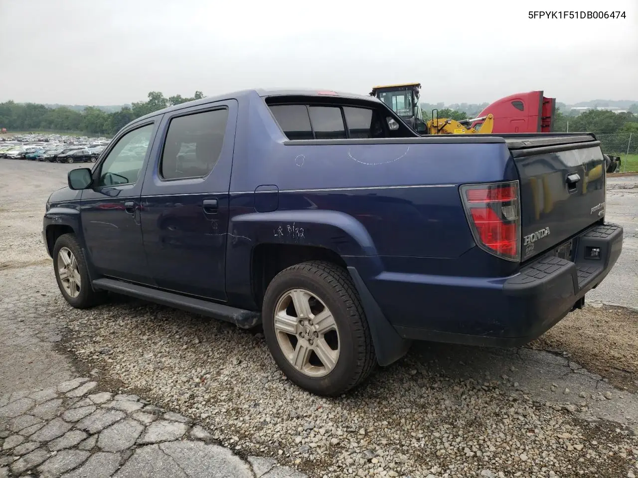 2013 Honda Ridgeline Rtl VIN: 5FPYK1F51DB006474 Lot: 60538955