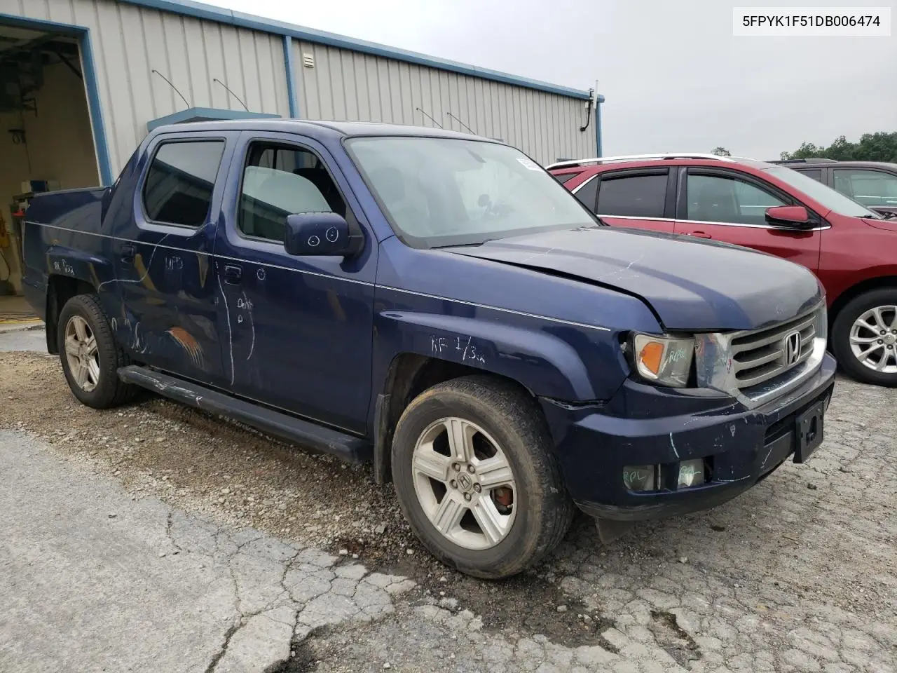 2013 Honda Ridgeline Rtl VIN: 5FPYK1F51DB006474 Lot: 60538955