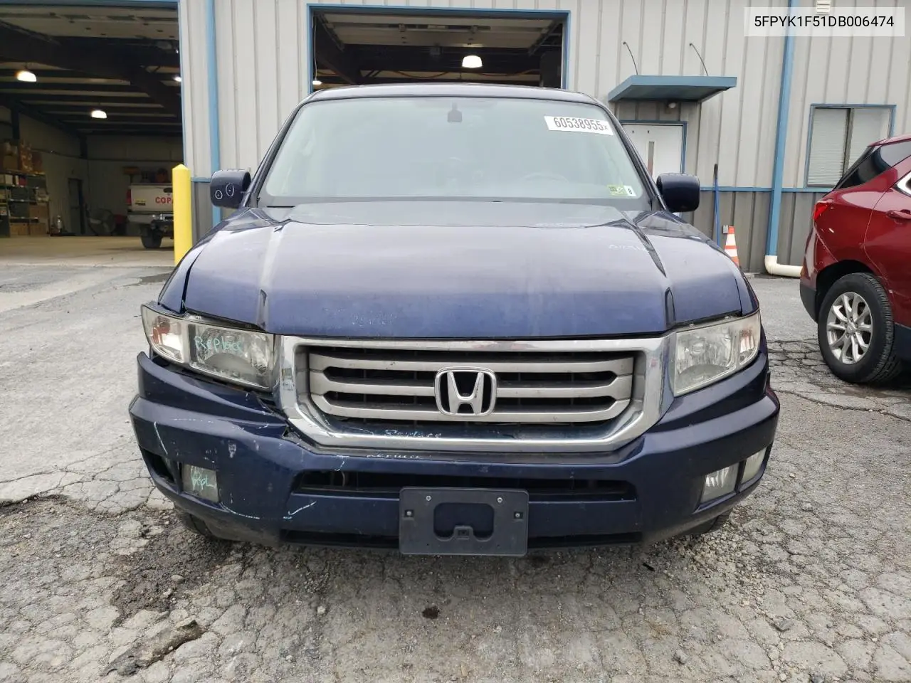 2013 Honda Ridgeline Rtl VIN: 5FPYK1F51DB006474 Lot: 60538955