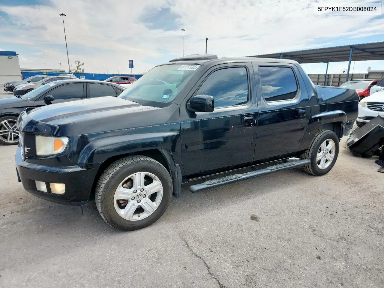 2013 Honda Ridgeline Rtl VIN: 5FPYK1F52DB008024 Lot: 61977725