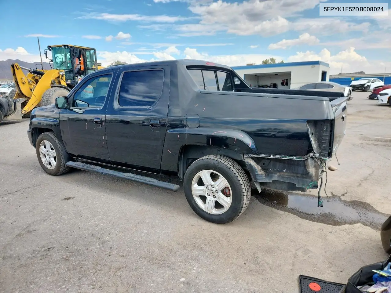 2013 Honda Ridgeline Rtl VIN: 5FPYK1F52DB008024 Lot: 61977725
