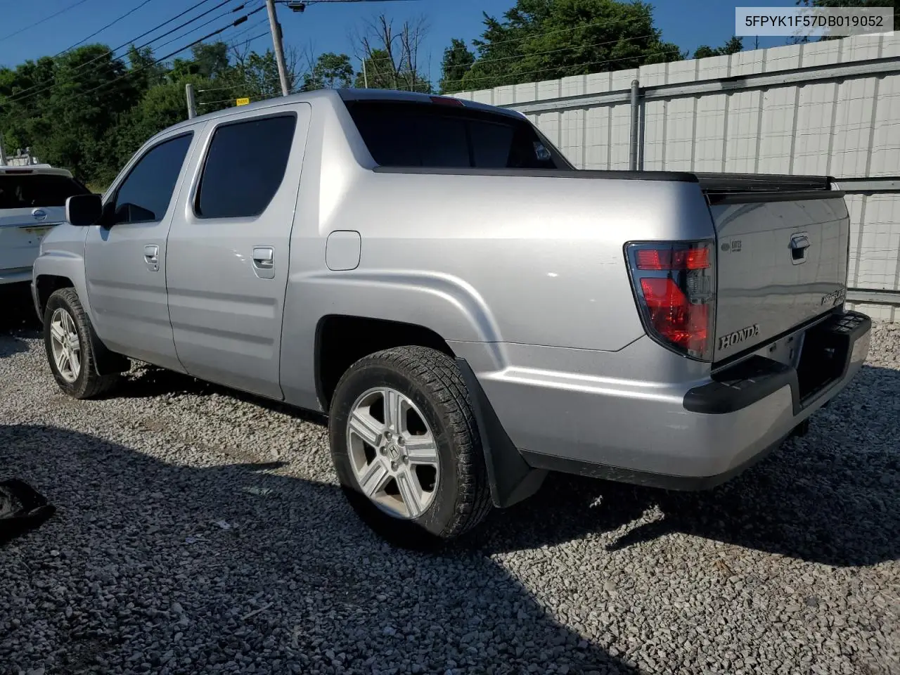 2013 Honda Ridgeline Rtl VIN: 5FPYK1F57DB019052 Lot: 63266495