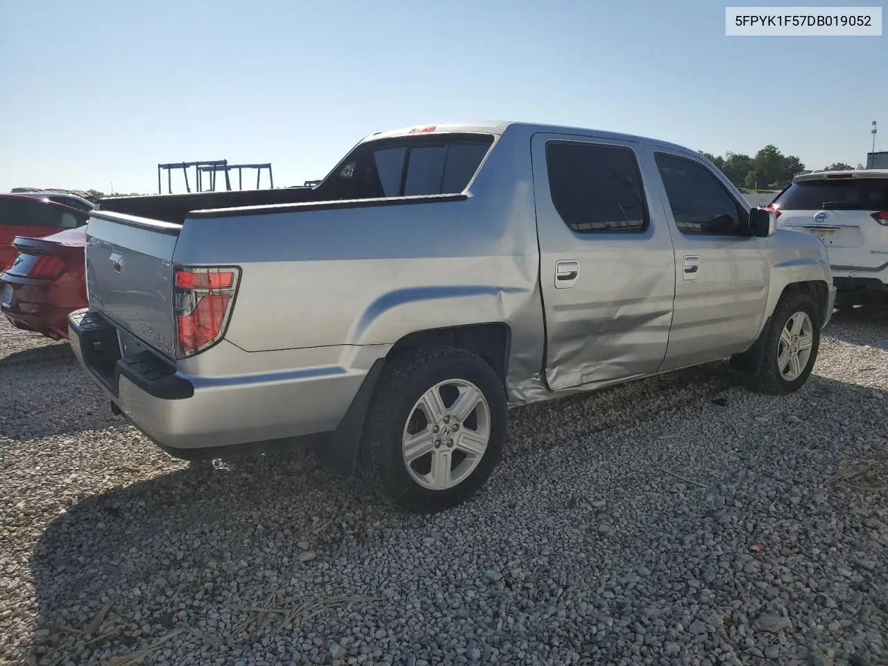 2013 Honda Ridgeline Rtl VIN: 5FPYK1F57DB019052 Lot: 63266495