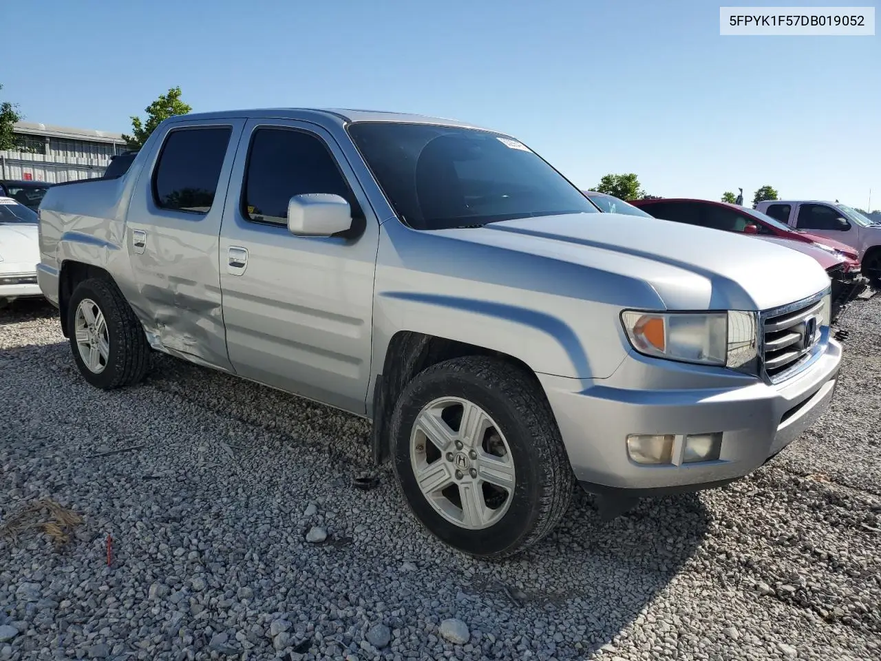 2013 Honda Ridgeline Rtl VIN: 5FPYK1F57DB019052 Lot: 63266495
