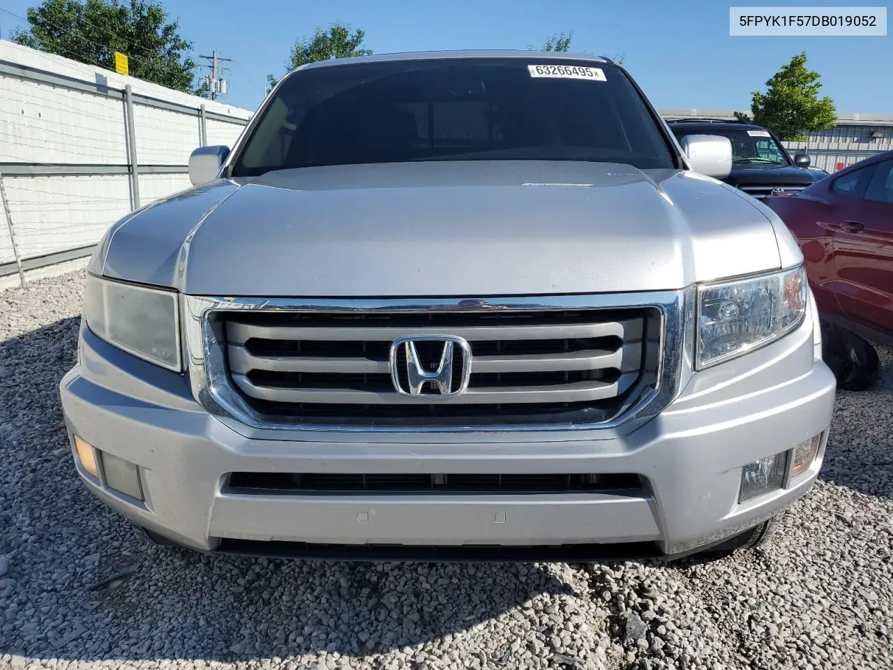 2013 Honda Ridgeline Rtl VIN: 5FPYK1F57DB019052 Lot: 63266495
