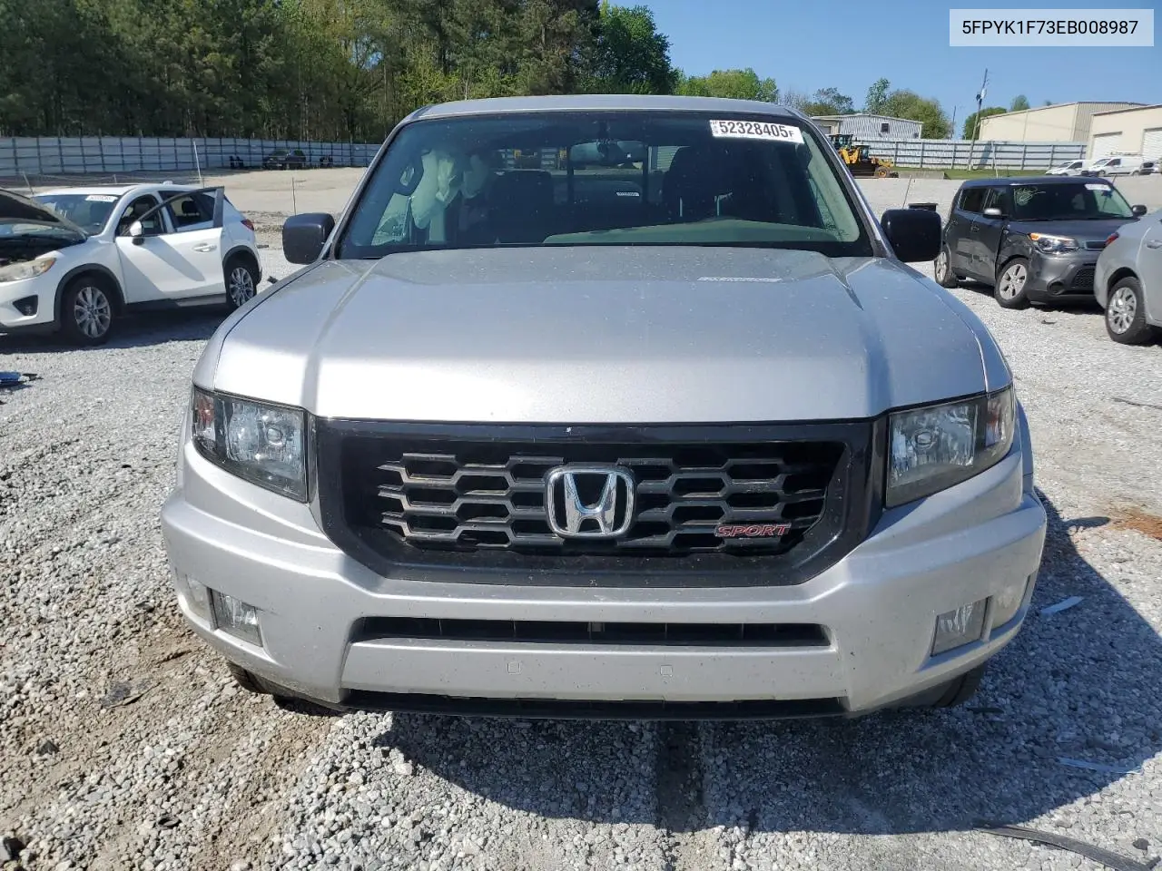 2014 Honda Ridgeline Sport VIN: 5FPYK1F73EB008987 Lot: 52328405