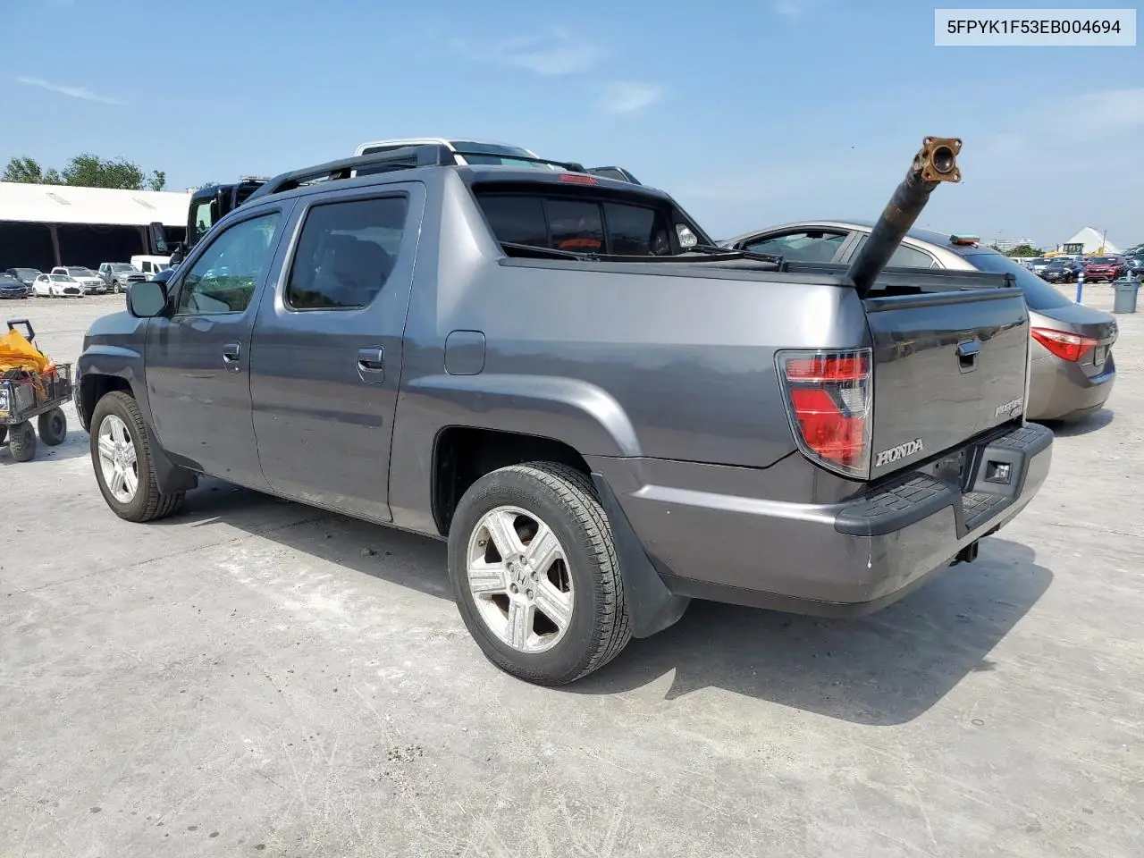 2014 Honda Ridgeline Rtl VIN: 5FPYK1F53EB004694 Lot: 57222085