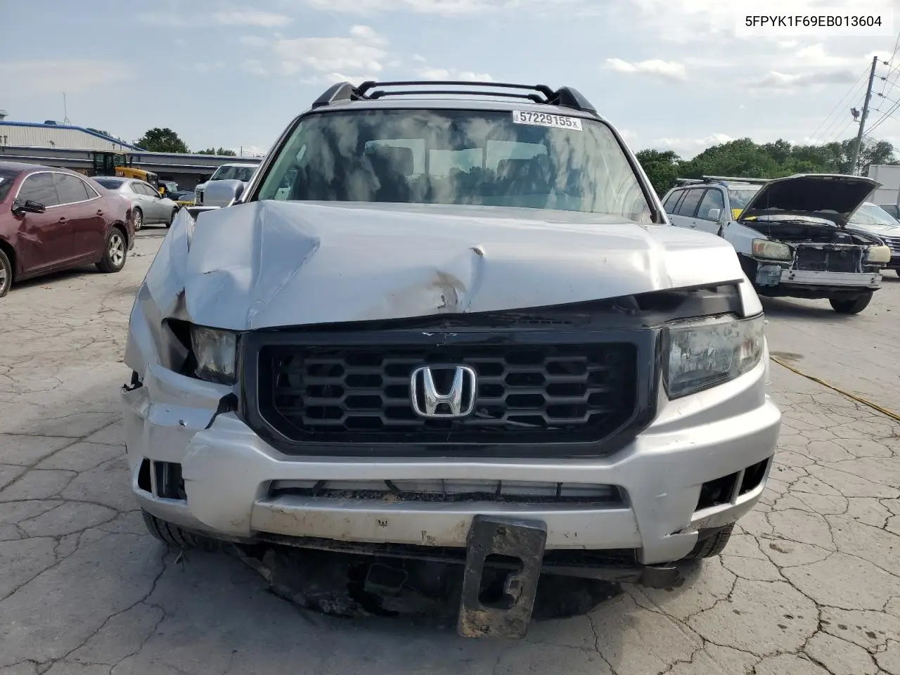 2014 Honda Ridgeline Rtl-S VIN: 5FPYK1F69EB013604 Lot: 57229155