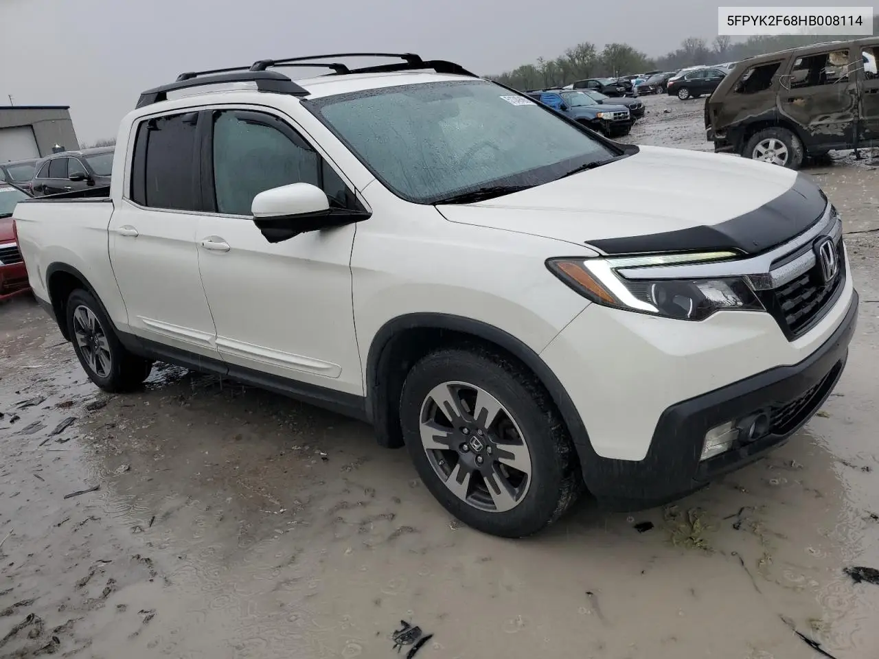 2017 Honda Ridgeline Rtl VIN: 5FPYK2F68HB008114 Lot: 51349455
