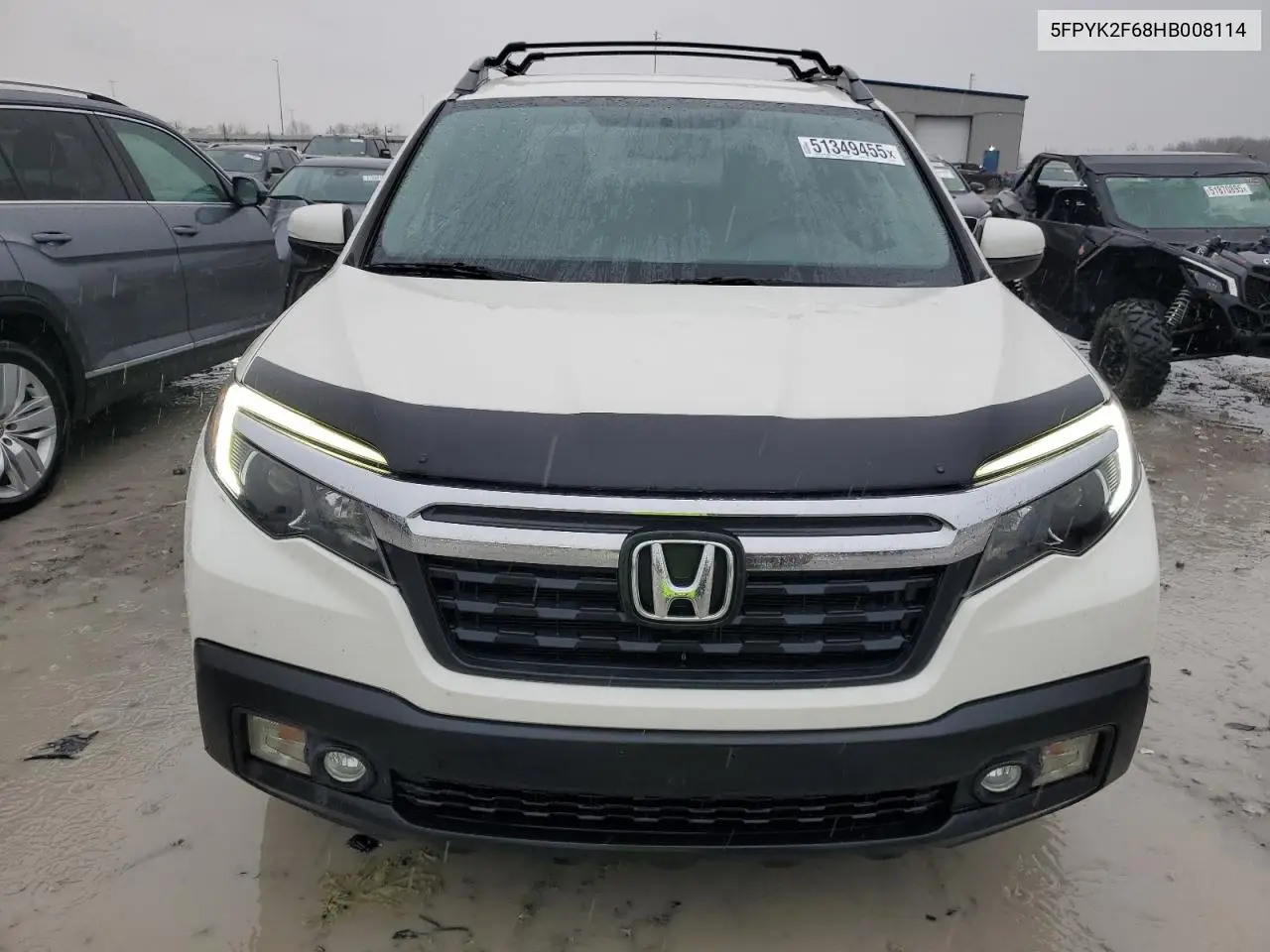 2017 Honda Ridgeline Rtl VIN: 5FPYK2F68HB008114 Lot: 51349455