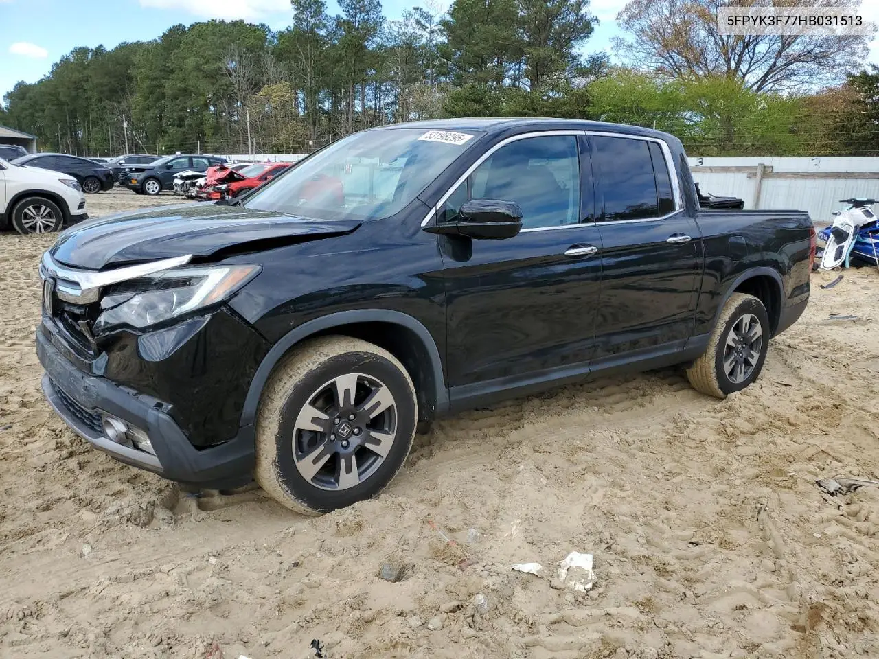 2017 Honda Ridgeline Rtl VIN: 5FPYK3F77HB031513 Lot: 53198295