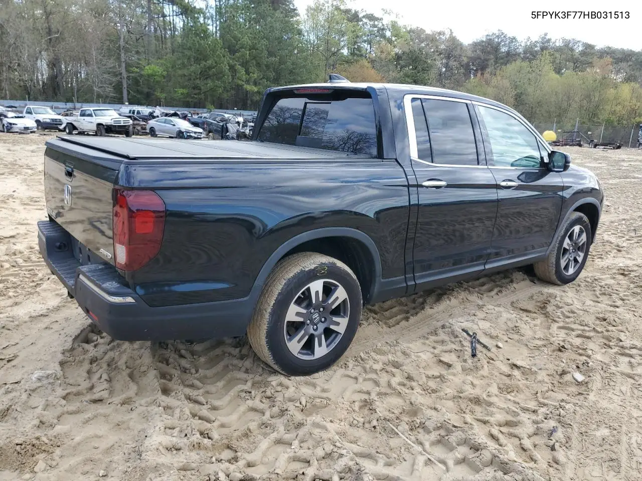 2017 Honda Ridgeline Rtl VIN: 5FPYK3F77HB031513 Lot: 53198295